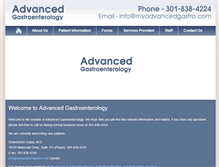 Tablet Screenshot of myadvancedgastro.com